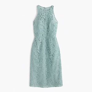 J Crew Pamela Dress in Leaver's Lace - Dusty Shale